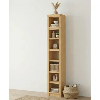 Bücherregal OTTO HOME "Soeren Regal B/T/H: 40/29/220 cm", natur, B:40cm H:220cm T:29cm, Massivholz, Regale, Bücherregal, Kiefer FSC-zertifiziert, 7 Fächer und 6 Einlegeböden