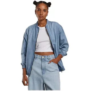 Urban Classics Oversized Skater Jacke - New Light Blue Dirty Washed - 4XL