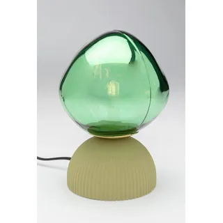 Kare Design Tischleuchte Magic Ball, Grün, Tischlampe, Gips Sockel, Glas Schirm, kein Leuchtmittel inklusive, Wohnzimmer, Kugellampe, Designer Leuchte