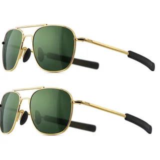 SUNGAIT Herren Militär Sonnenbrille Polarisierte Pilot Style - Bajonett-Tempel SGT285JKML-JKML-DE