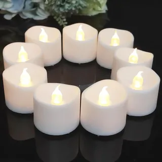 12 led teelichter mit Timer, 6 Stunden an und 18 Stunden aus,Langlebige 400 + Stunden, 3.6 x 3.4 cm elektrische flackernde batteriebetriebene Kerzen, warme weiße für Hochzeit, Party Dekoration