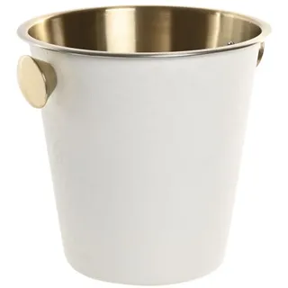 Space Home - Champagner Schalen - Sektkühler aus Edelstahl - Flaschenkühler, Weinkühler - Schale für Wein, Sekt & Eiswürfel - Champagner Kühler mit Griff - Mattschwarzes Finish