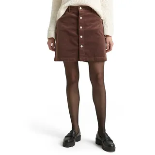 TOM TAILOR Denim Minirock mit Taschen, soft chocolate braun