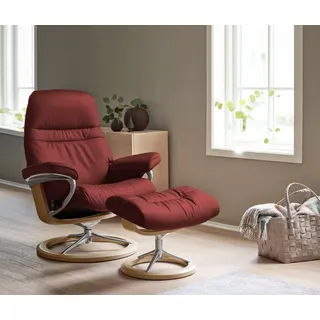Stressless Hocker Sunrise Leder 57 x 42 x 40 cm Rot