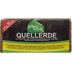 Bild von Pflanzwerk® Premium Quellerde 8 x 650 g ergibt ca. 80 l Blumenerde