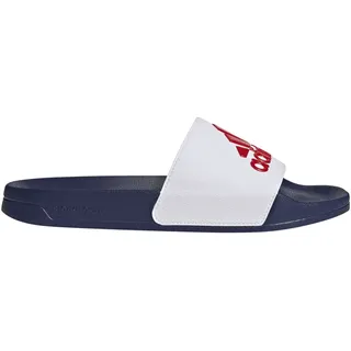 Shower Adilette Cloud White / Better Scarlet / Victory Blue 39 1/3