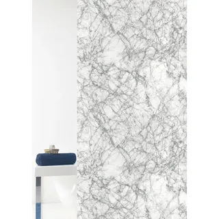 Grund Duschvorhang , Grau , Kunststoff , Abstraktes , 180x200 cm , Oeko-Tex® Standard 100, Made in Europe , Heimtextilien, Badtextilien, Duschvorhänge