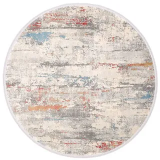 Dieter Knoll Webteppich , Multicolor , Textil , Abstraktes , rund , Oeko-Tex® Standard 100 , für Fußbodenheizung geeignet, rutschfest, in verschiedenen Größen erhältlich, für Hausstauballergiker geeignet, antistatisch, pflegeleicht, strapazierfähig, reißfest , Teppiche und Böden, Teppiche, Webteppiche