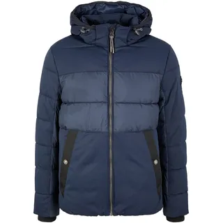 Tom Tailor Jacke Steppjacke mit abnehmbarer Kapuze - Blau