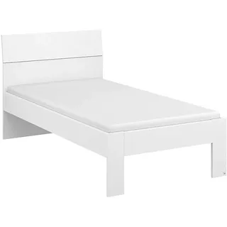 Rauch Möbel Flexx Bett Futonbett in Weiß Liegefläche 90 x 200 cm Gesamtmaße Bett BxHxT 95 x 90 x 209 cm