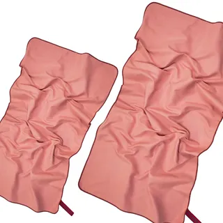 NORDKAMM Mikrofaser Handtücher Set mit Oeko TEX Zertifikat, Ultraleicht, rosa