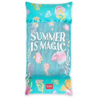 Legami – Aufblasbare Hängematte, Strandmatte, Schwimmende Hängematte für Kinder, Aufblasbarer Liegestuhl, belastbar bis 90 kg, 68 x 130 cm