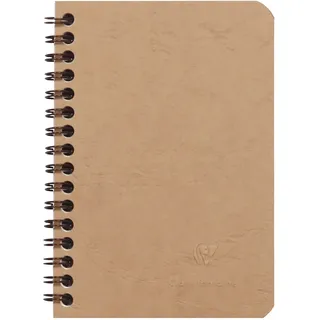 Clairefontaine 78592C Spiralbuch (Age Bag kariert, 9,5 x 14 cm, 50 Blatt) 1 Stück braun