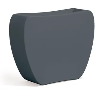 BLUMENTOPF PFLANZENKÜBEL BLUMENKÜBEL BALKONPFLANZE FUR GARTEN ECKIG H 80 GRAU