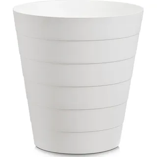 Zeller Abfalleimer, 13,5 Liter, Kunststoff, weiß, Ø29 x 30 cm, 18107 - Weiß