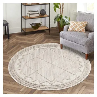 Carpet City »CLASICO 8931« rund 11 mm Höhe Kurzflor, Hochtief-Muster, Boho, Wohnzimmer,