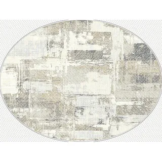 Novel Webteppich , Hellgrau, Beige , Textil , Vintage , rund , Grüner Punkt , für Fußbodenheizung geeignet, in verschiedenen Größen erhältlich, pflegeleicht, strapazierfähig , Teppiche und Böden, Teppiche, Runde Teppiche