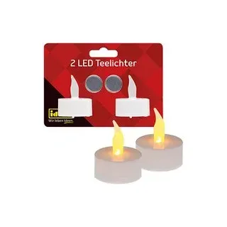 Idena LED-Teelichter weiß, 2 St.
