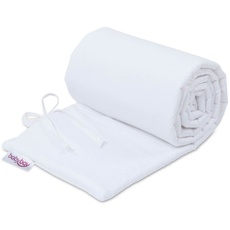 Bild babybay® Nestchen Organic Cotton Weiß Modell Babybay Original weiß/weiß 149x25 cm