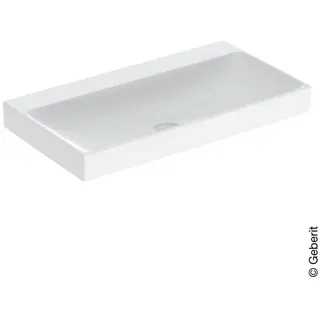 Geberit ONE Waschtisch Abgang vertikal 90cm, ohne Hahnloch weiß/KeraTect 505021013