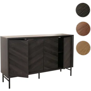 Sideboard HWC-M50, Schrank Kommode Highboard Anrichte, 94x151x40cm ~ dunkelgrau