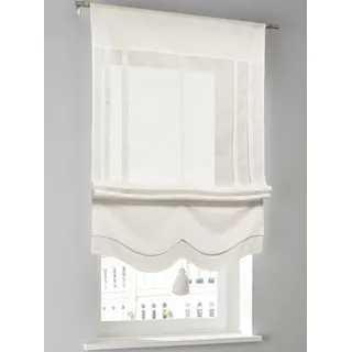 Raffrollo HEINE HOME Gr. 2, sanftes weiß, B:60cm H:140cm, Raffrollos, Raffrollo