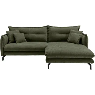 Livetastic Ecksofa Lava ca. 255x180 cm Olivgrün