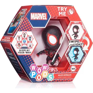 Wow! Pods - Marvel Collection - Spiderman Miles Morales - Sammelfigur mit Licht und Bewegungssensor DEQUBE