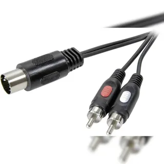 SpeaKa Professional Audiokabel DIN-Anschluss / Cinch 1,5m (SP-7870640)