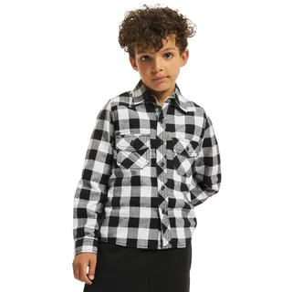 Brandit Checkshirt Kids White/Black Gr. 146/152