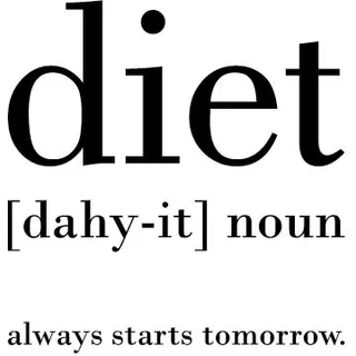 queence Wanddekoobjekt »diet«, Stahlschild, Blechschild, Spruch, Witzig, Wanddeko, retro, 20x30cm, schwarz