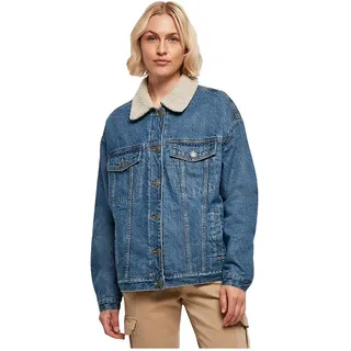 Urban Classics Oversized Sherpa Jeansjacke - Clear Blue Washed - L