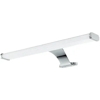 EGLO LED Spiegelleuchte Vinchio, Spiegellampe aus Stahl und Kunststoff, Badezimmer Lampe in Chrom, Weiß, Feuchtraumleuchte, IP 44, L 40 cm