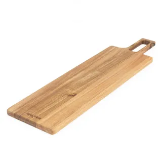 Salter BW13694EU7 Toronto Servierbrett – 55 cm Pizzaschaufel aus Holz, großes Weidebrett, FSC-zertifiziertes® Akazienholz, rechteckiges Charcuterie-Paddel mit Serviergriff, Hängereifen