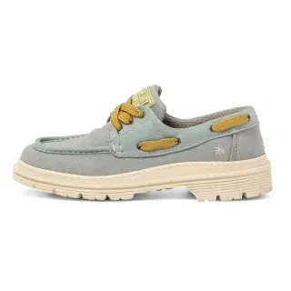 Art Unisex. 1190111K1003_ESP Lederschuhe 1901 Birmingham blau (46), Wohnung, 3 bis 5 cm, Schnürsenkel, Lässig