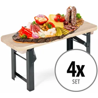 Stagecaptain BB-55 NT Hirschgarten Bierzeltbankerl Natur 4x Set