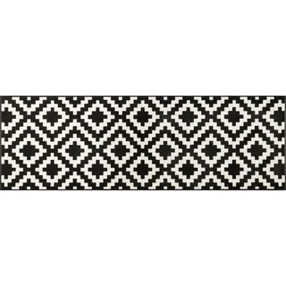 Wash+Dry Kalmar 60 x 180 cm schwarz/weiß