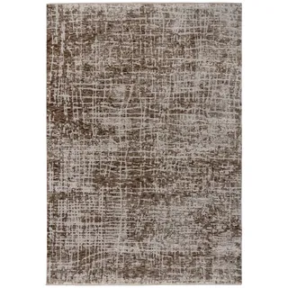Teppich KAYOOM "Amora 260", taupe, B:120cm H:13mm L:170cm, Polyester, Teppiche, Teppich, Kurzflor, Vintage, Hoch Tief Struktur, Wohnzimmer