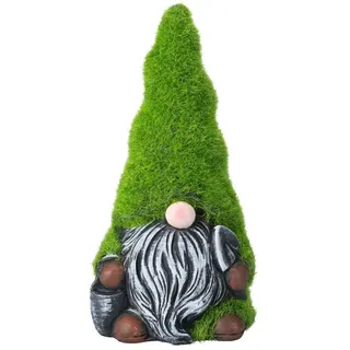 Ideen mit Herz Wichtel | Garten-Zwerg mit Schaufel und Eimer | Deko-Figur für den Garten, Terrasse und Balkon | Dekoration | innen und außen | Maße: 18,5 cm hoch, 9 cm breit