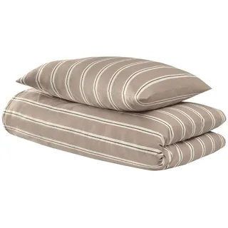 SCHIESSER Uncover by Schiesser Bettwäscheset Colorado - Renforcé - 2-teilig - 135x200cm - Taupe