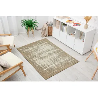 Andiamo Teppich »Campos« rechteckig 10 mm Höhe Kurzflor, modernes Design, Wohnzimmer, beige