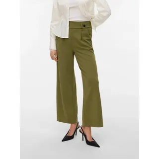 Anzughose VERO MODA "VMSTAR PANTS JRS GA NOOS", Damen, Gr. L, Länge 30, capulet olive, Jersey, Obermaterial: 95% Polyester, 5% Elasthan, unifarben, loose fit normal, Hosen Anzughose