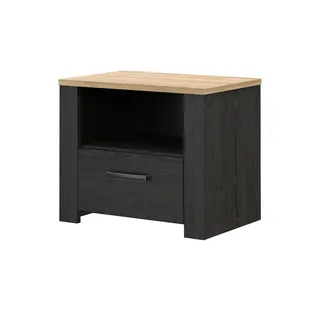 Forte Nachtschrank FORTE 61,6 x 42 x 52 cm Eiche