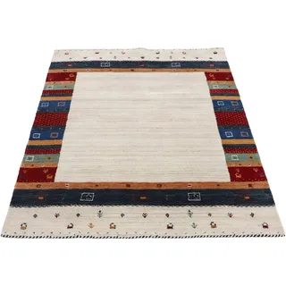 carpetfine Gabbeh Nura Wollteppich 140 x 200 cm Beige