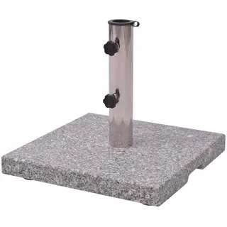 vidaXL Schirmständer Granit 40 x 40 cm Grau