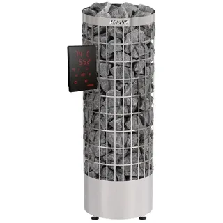 Harvia CILINDRO XW Saunaofen silver steel mit Steuerung XENIO Wifi,, Leistung 9,0 kW