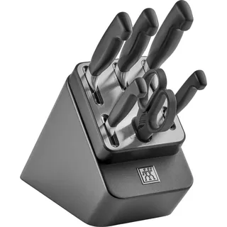 Zwilling Vier Sterne selbstschärfender Messerblock 7-tlg. grau