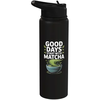 Gute Tage beginnen mit Matcha-Begeisterung Stainless Steel Insulated Water Bottle