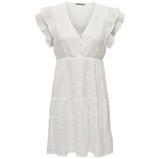 Only Minikleid Unifarben Weiß 34