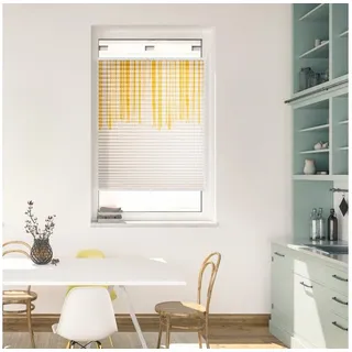 Lichtblick ORIGINAL »Plissee Klemmfix, ohne Bohren, blickdicht, Flowing Honey - Gelb« gelb